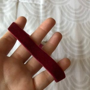 Red velvet choker
